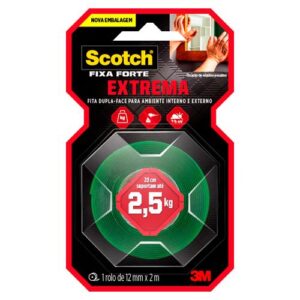 FITA SCOTCH FIXA FORTE EXTREMA - 12mmx2,0m