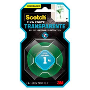 FITA SCOTCH FIXA FORTE TRANSPARENTE - 24mmx2,0m